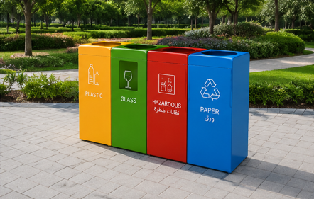 Color Coded Recycling Bin thumbnail 4