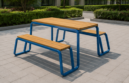 Outdoor Table with Benches thumbnail 4