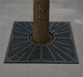 Square Metallic Tree Grating thumbnail 5