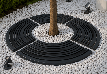 Coiled Circular Tree Grating