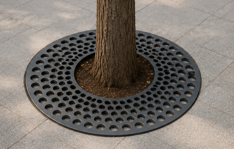 Perforated Tree Grating