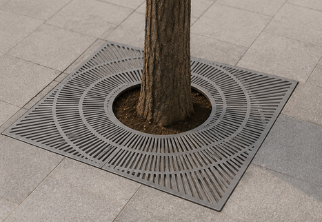 Square Radial Tree Grating